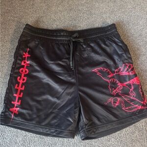 Allegory Black and Red Men's Athletic Shorts
